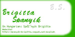 brigitta spanyik business card